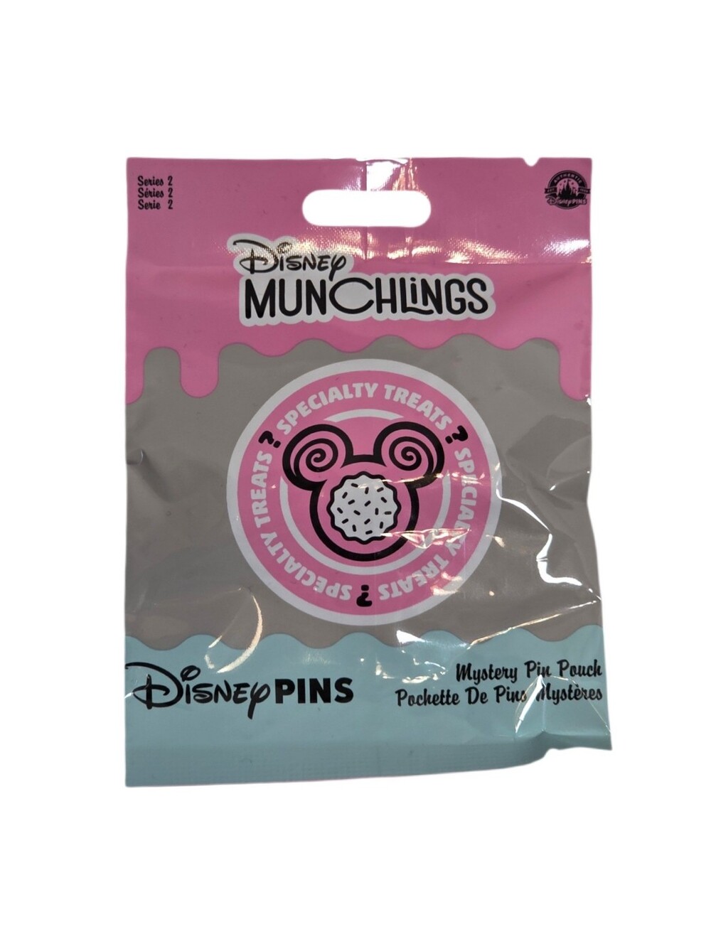 Disney Munchlings Series 2 Mystery Pin Pouch - 5 Mystery Pins - Unopened - NWT